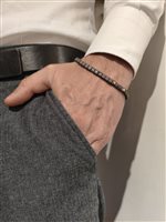 Vicenza - Piazzetta Palladio 2 - Armband Zancan Herr Eternity Titanium in Titan Diamante 0.18 Ct ETB443G - ETB443G